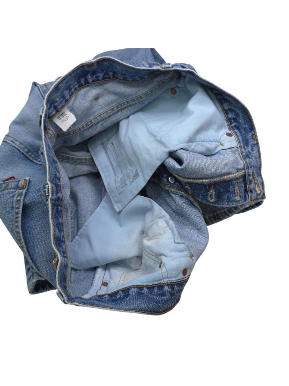 Vintage Levis 501 Original Fit Button Fly Jeans W38 L30 Distressed Light Wash - Picture 9 of 12